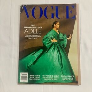 Vogue Adele “The Reemergence of” Issue November 2021 Magazine